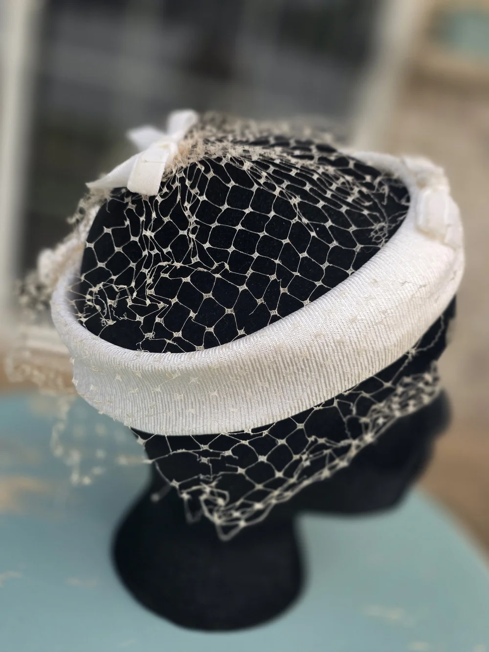 Vintage 1950s Halo Hat Lot of 3 Birdcage Veil Fascinators